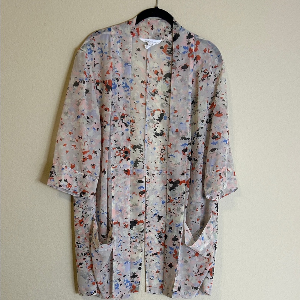 Bcbgeneration Multicolor Abstract Pattern Sheer K… - image 1
